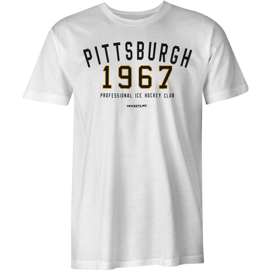 Pittsburgh Professional Hockey Club Tee Shirt (White)