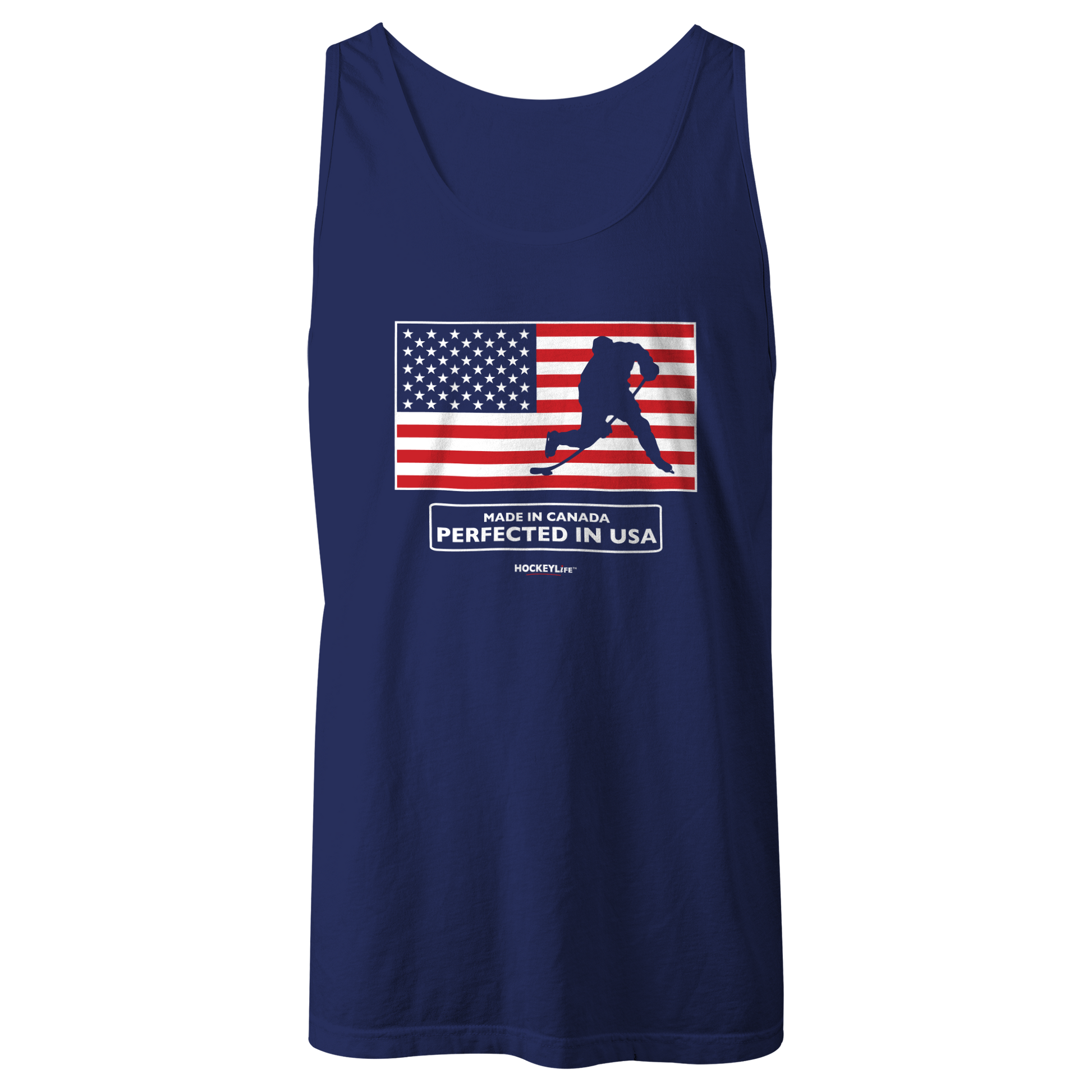 Made in Canada Perfected in USA Tank Top (Navy)