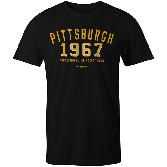 Pittsburgh Professional Hockey Club Tee Shirt (Black)