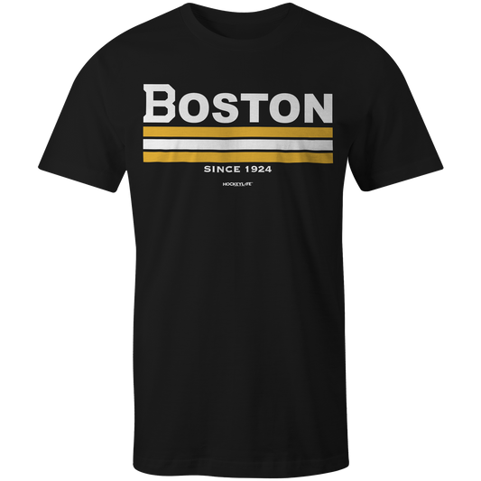 Boston Bruins Jersey Stripes Tee Shirt