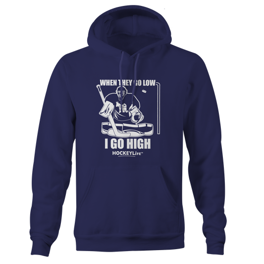 When They Go Low, I Go High Hoodie (Navy)