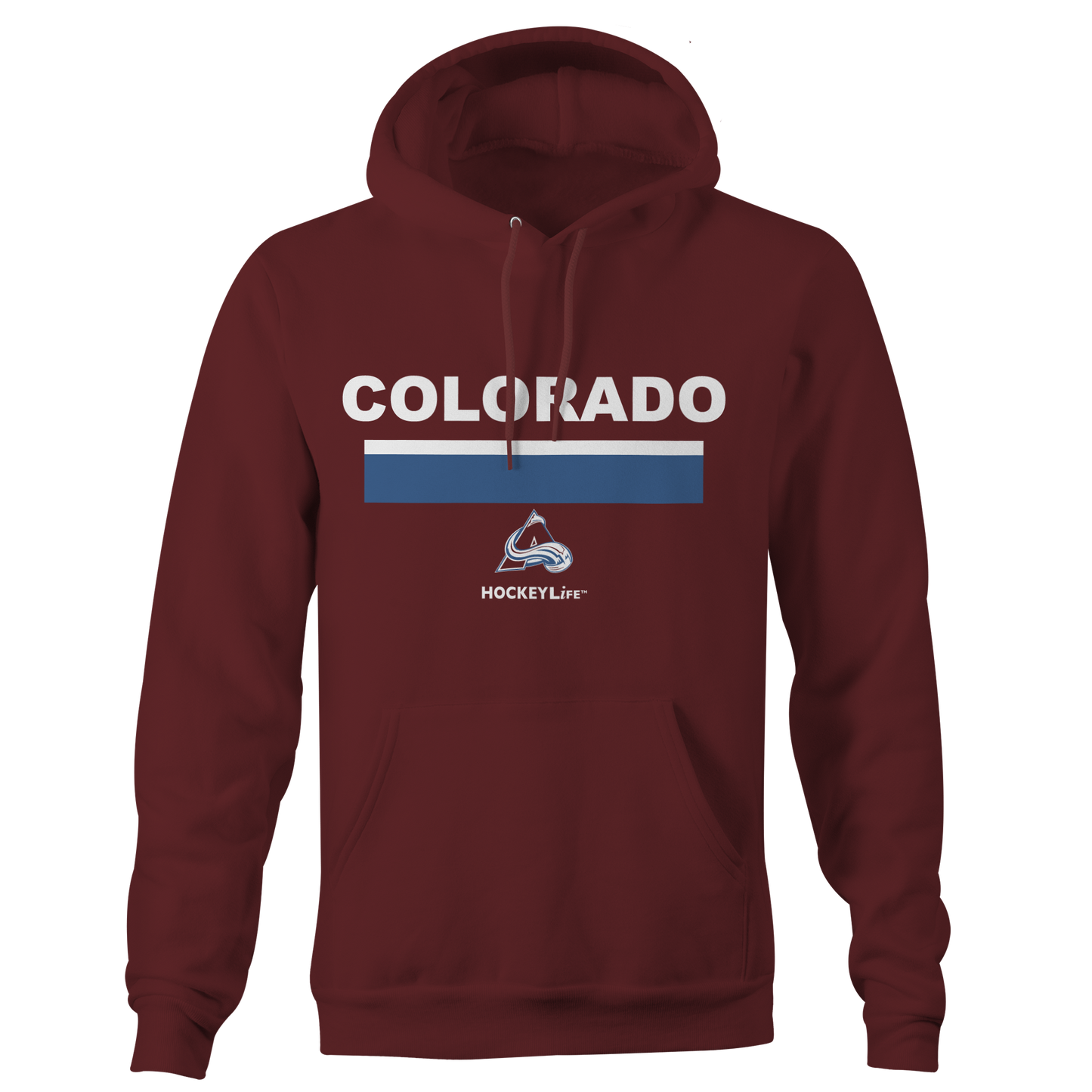 Colorado Avalanche Jersey Stripes Hoodie