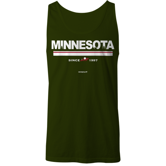 Minnesota Wild Jersey Stripes Tank Top