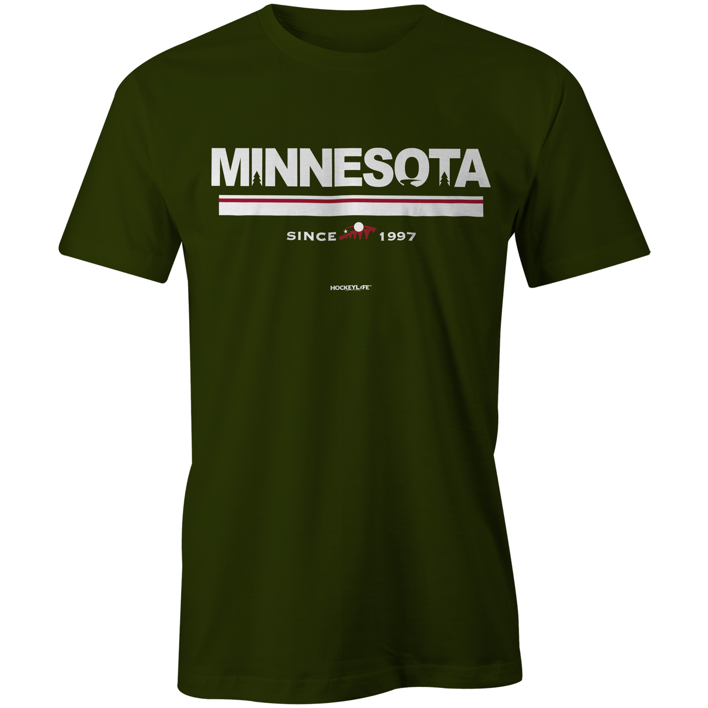 Minnesota Wild Jersey Stripes Tee Shirt