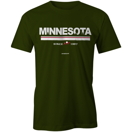 Minnesota Wild Jersey Stripes Tee Shirt