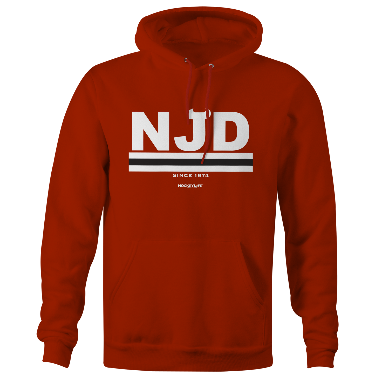New Jersey Devils Jersey Stripes Hoodie