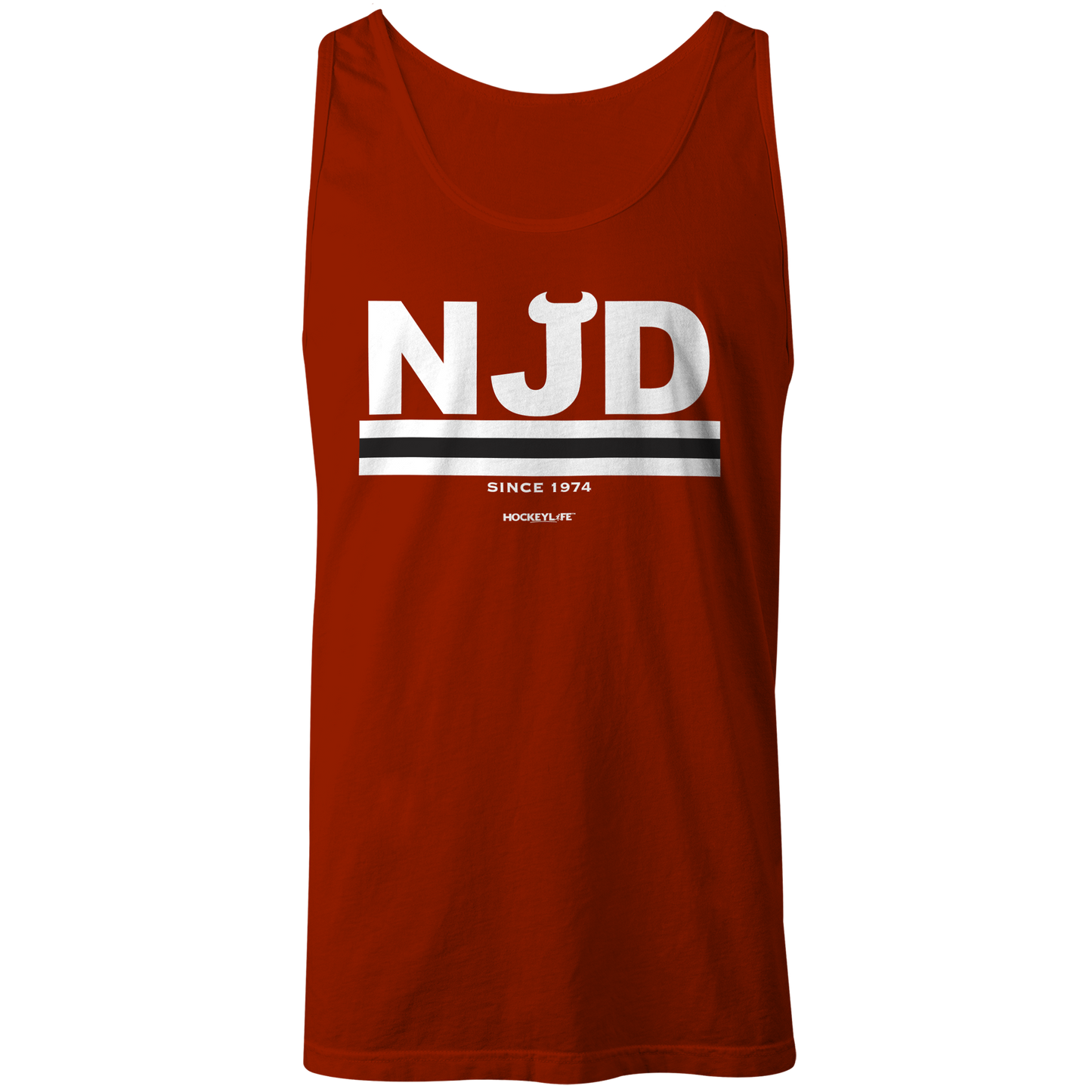 New Jersey Devils Jersey Stripes Tank Top