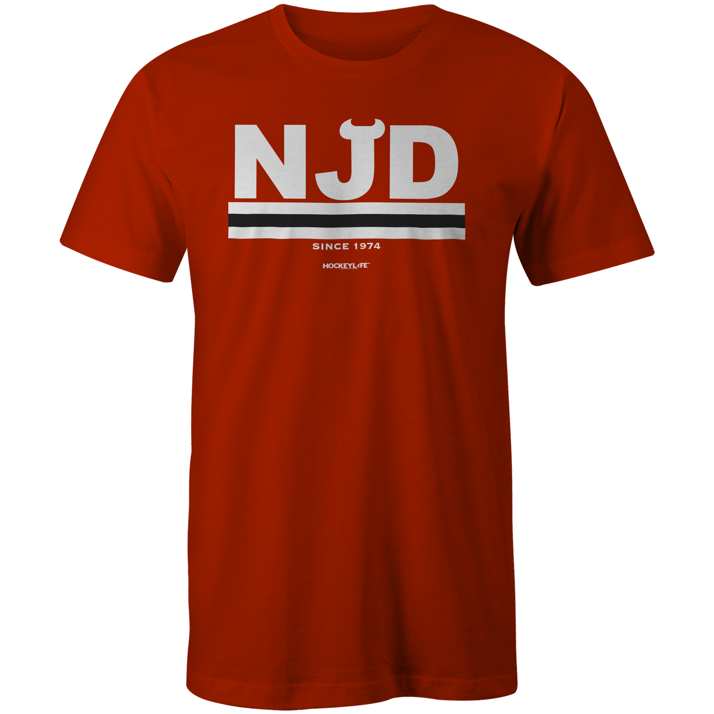 New Jersey Devils Jersey Stripes Tee Shirt