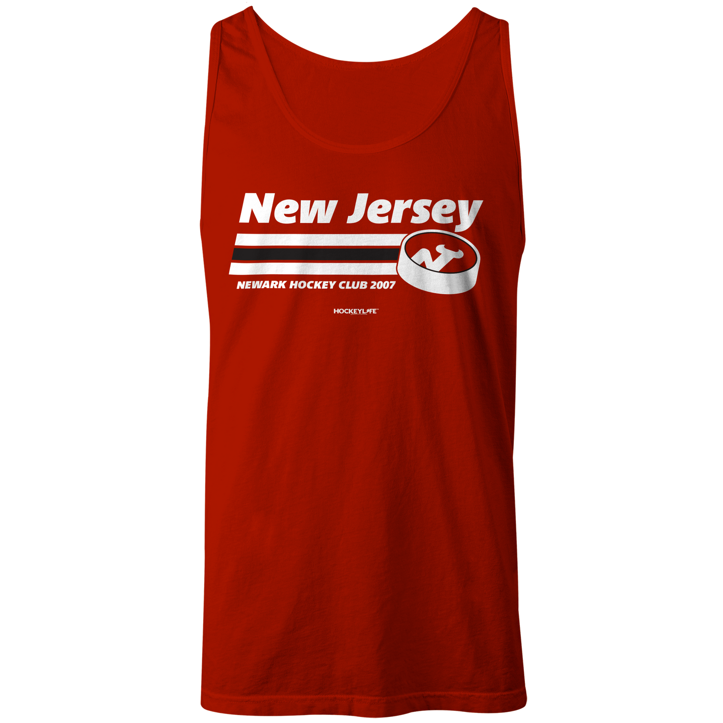 New Jersey Devils Puck Tank Top (Red)