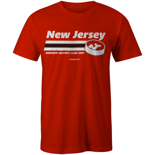 New Jersey Devils Puck Tee Shirt (Red)