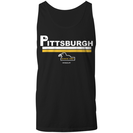 Pittsburgh Penguins Jersey Stripes Tank Top