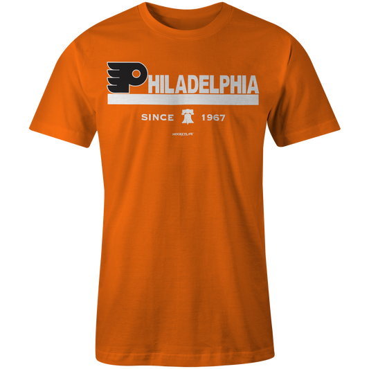 Philadelphia Flyers Jersey Stripes Tee Shirt