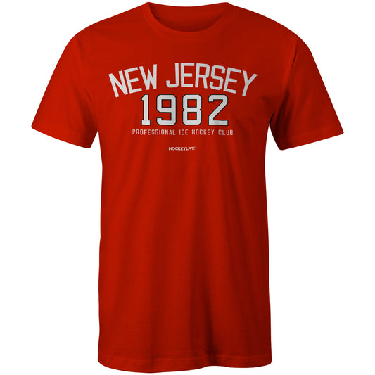New Jersey Professional Hockey Club Tee Shirt (Red)