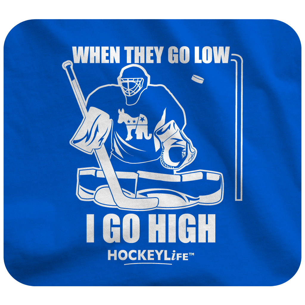 When They Go Low, I Go High Tee Shirt (Royal Blue)