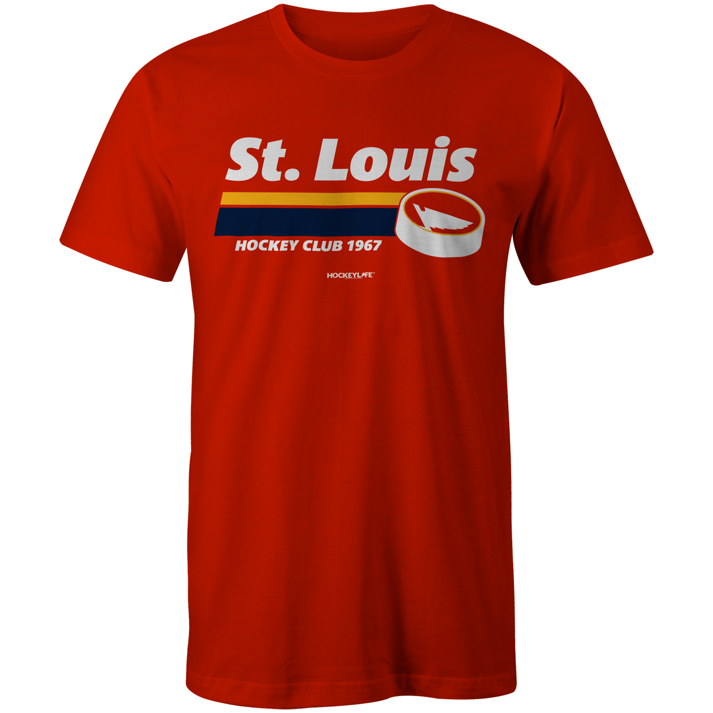 St. Louis Blues Puck Tee Shirt (Red)