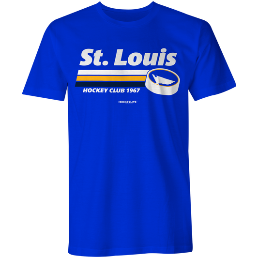 St. Louis Blues Puck Tee Shirt (Royal Blue)