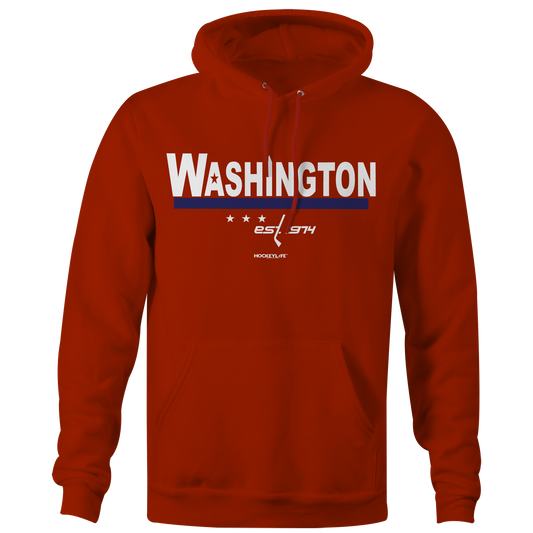Washington Capitals Jersey Stripes Hoodie