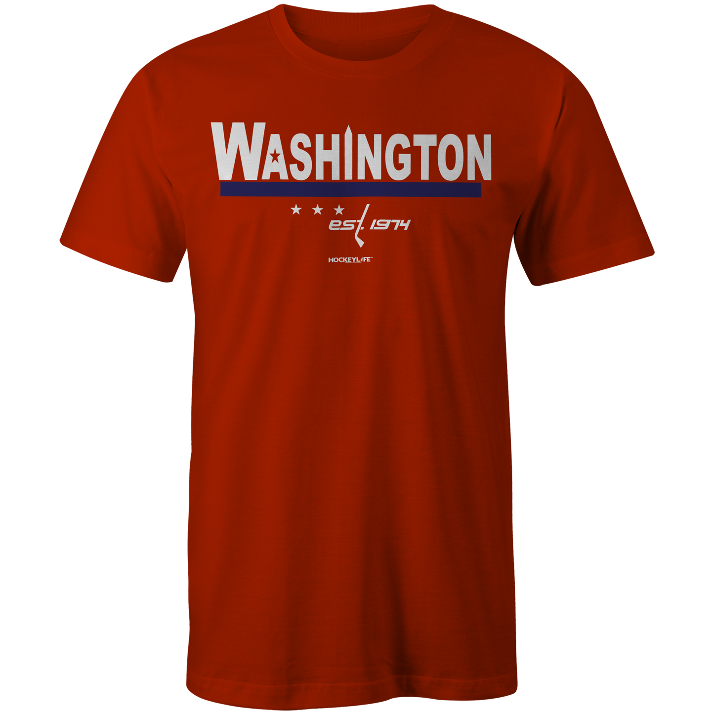 Washington Capitals Jersey Stripes Tee Shirt