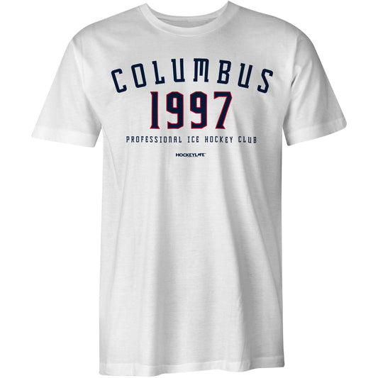 Columbus Professional Hockey Club Tee Shirt (White)