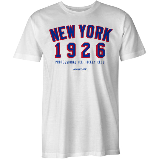 NYR Professional Hockey Club Tee Shirt (White)